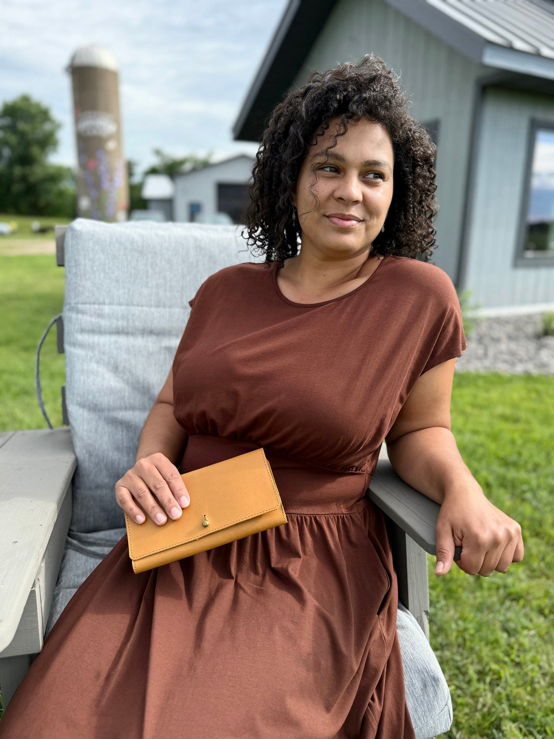 CATHERINE dress in Burnt Cedar