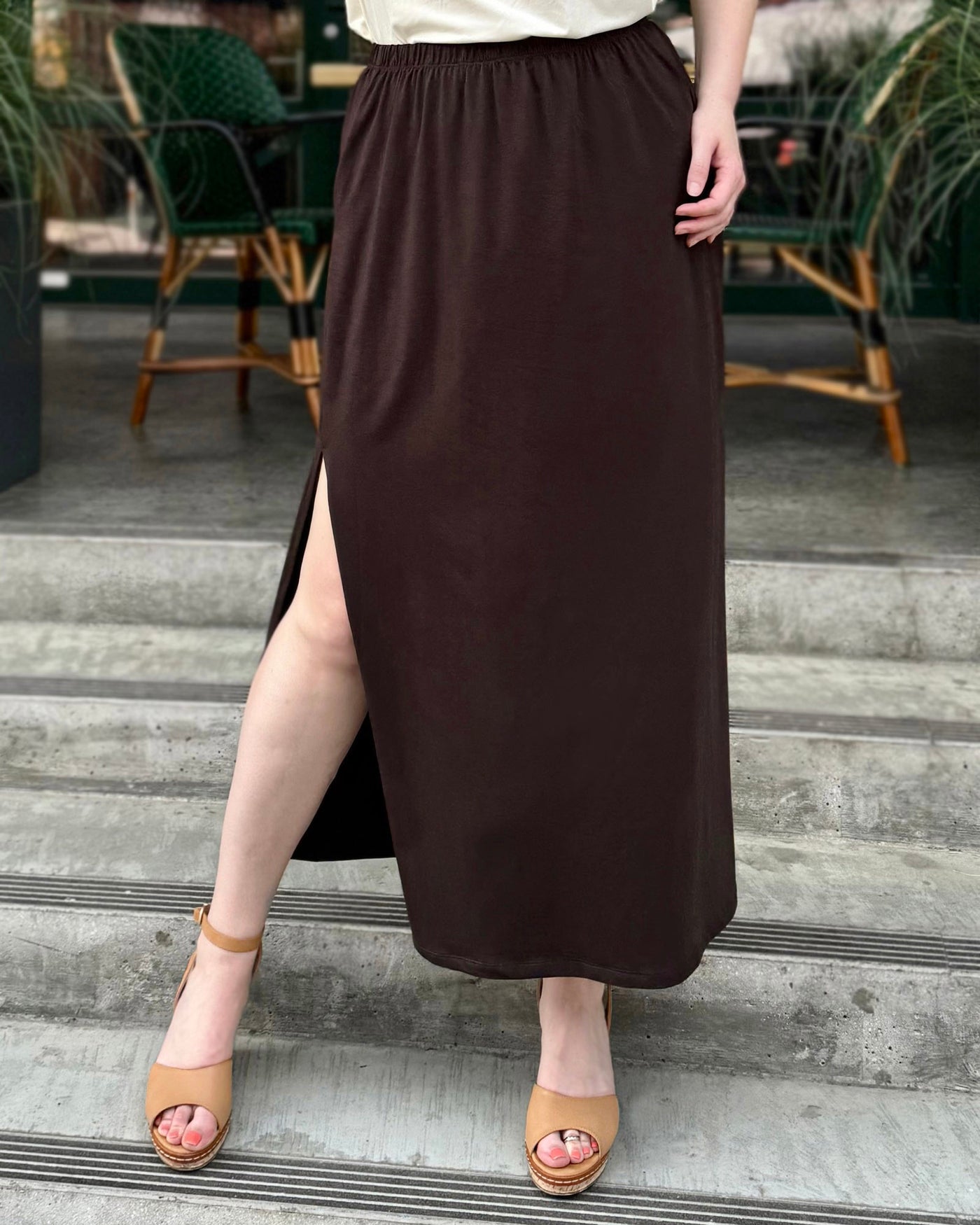 ADDIE skirt in Chocolate Torte