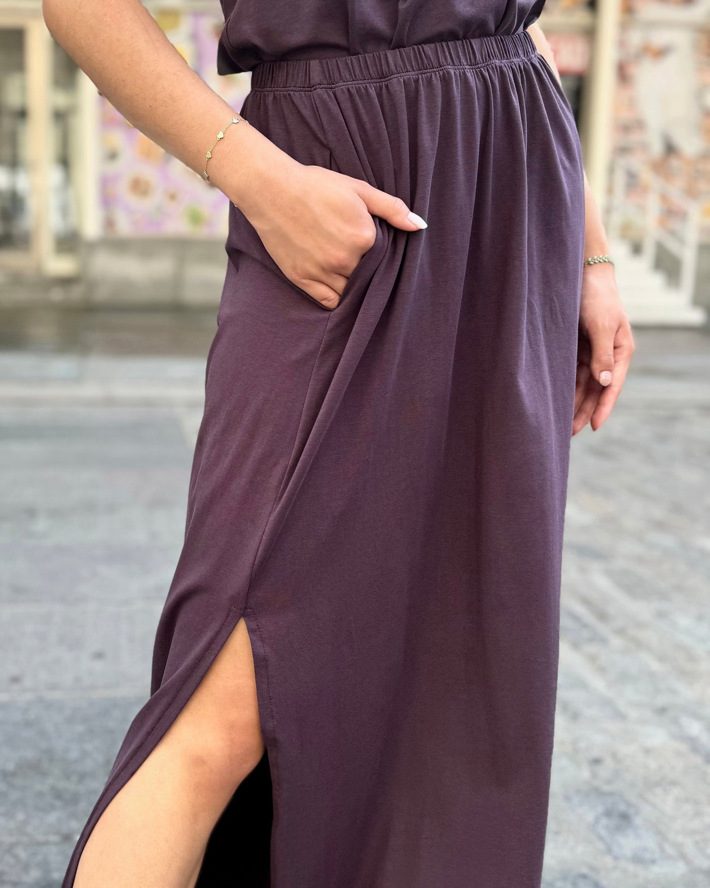 ADDIE skirt in Plum