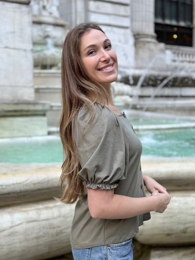 BOHEME top in Silver Sage