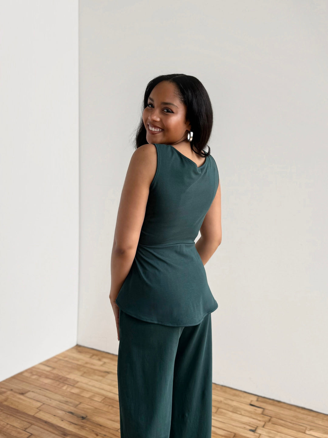 REINA top in Deep Pine