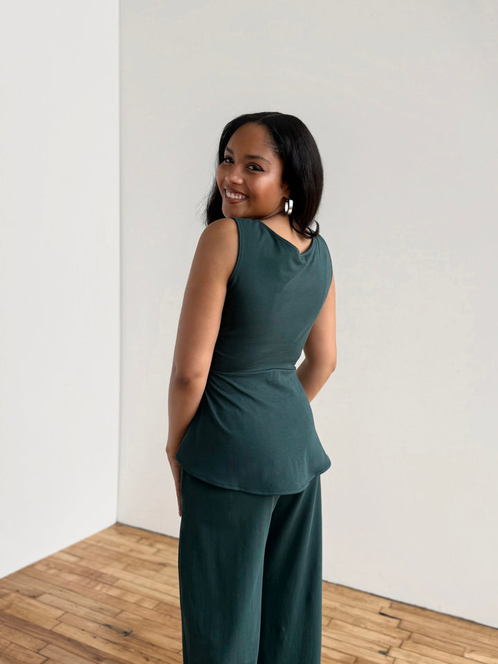 REINA top in Deep Pine