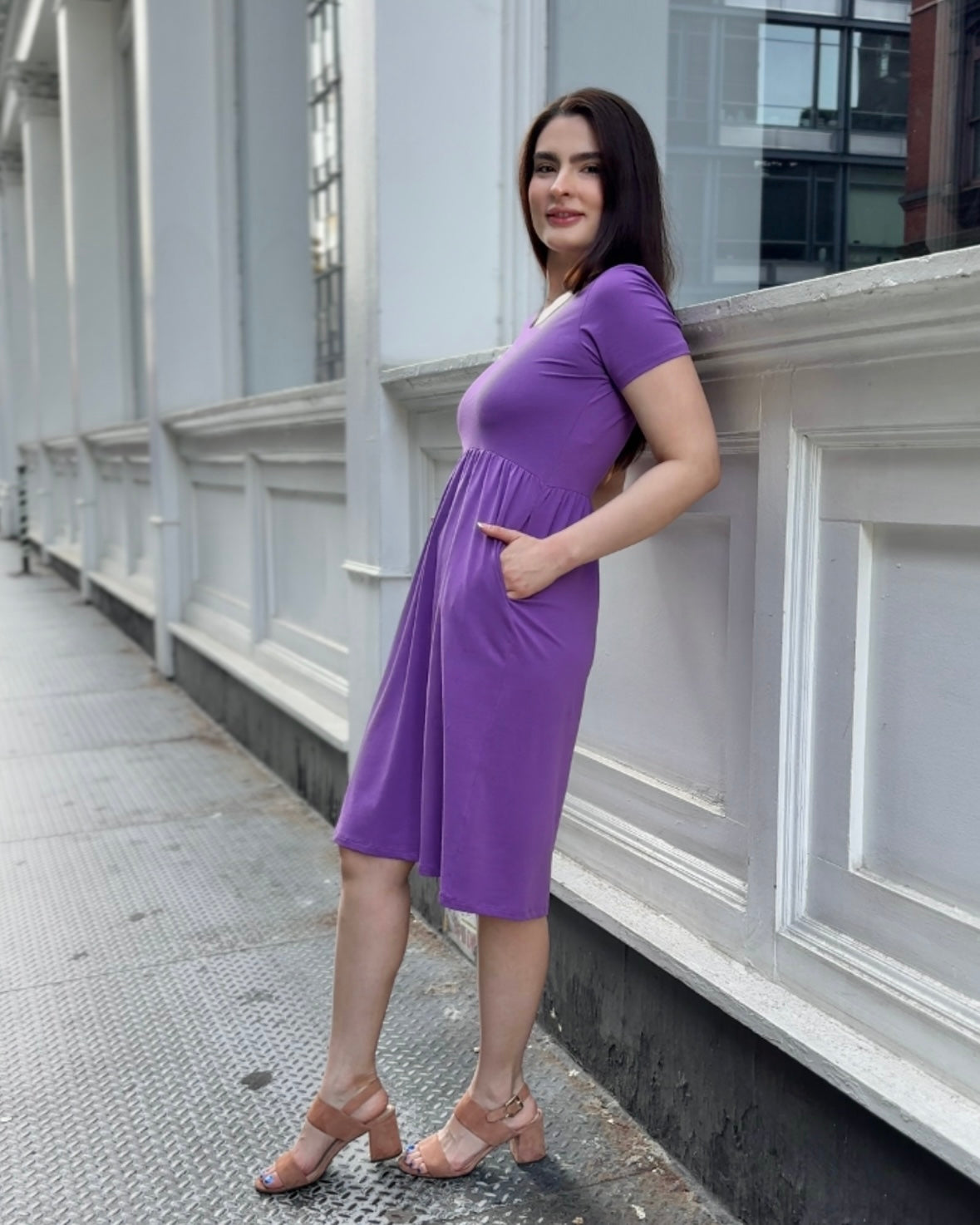 ASTER dress in Purple