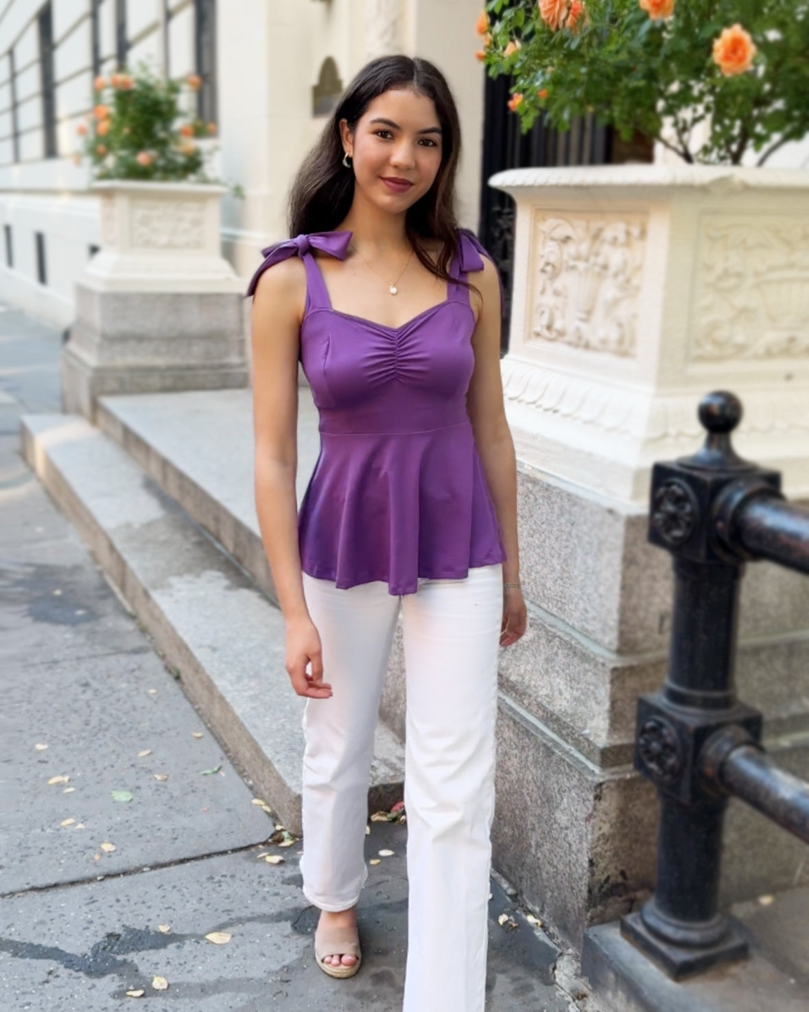 AZALEE top in Purple