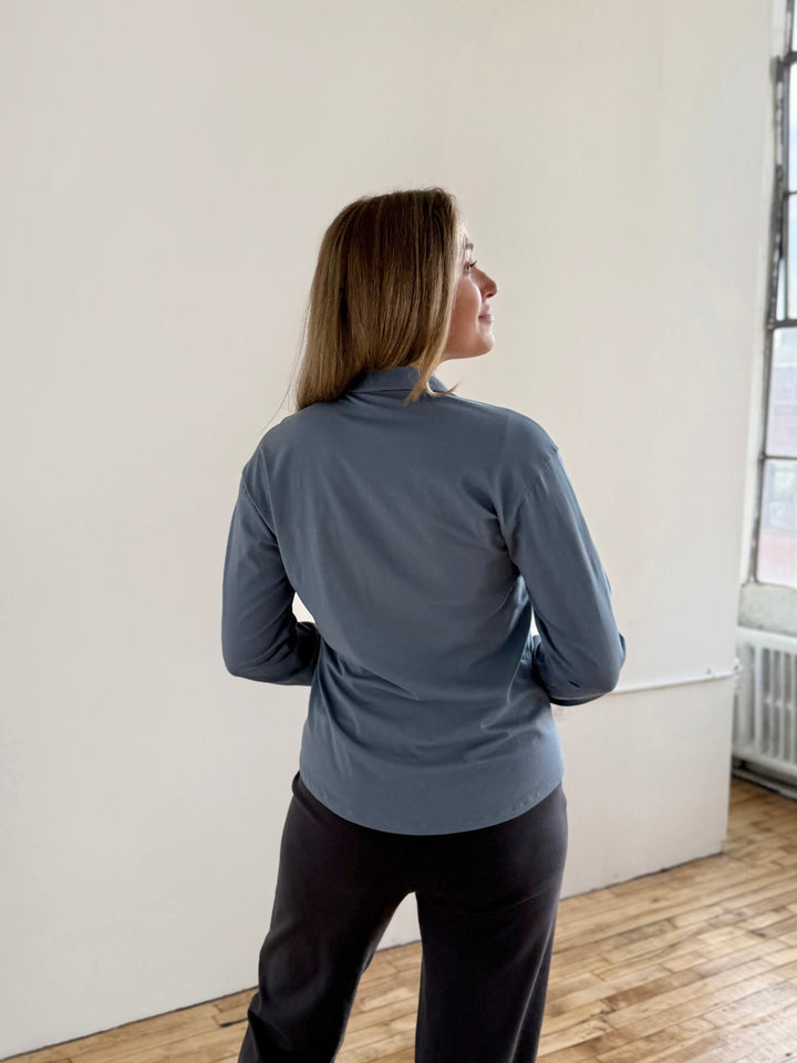 DEVON blouse in Blue Dusk