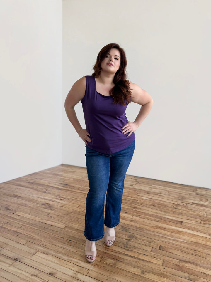 HARRIET tank in Midnight Dahlia