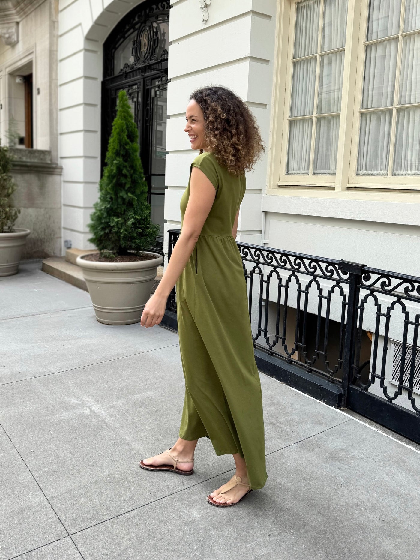 DINAH dress in Olive Branch