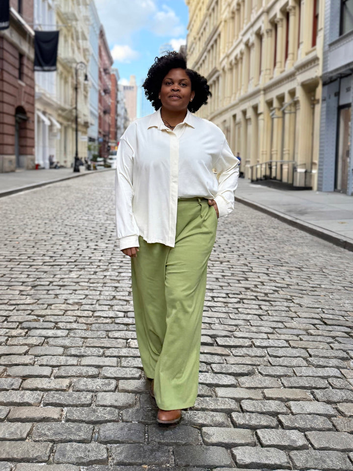 KENNA pants in Grass Green