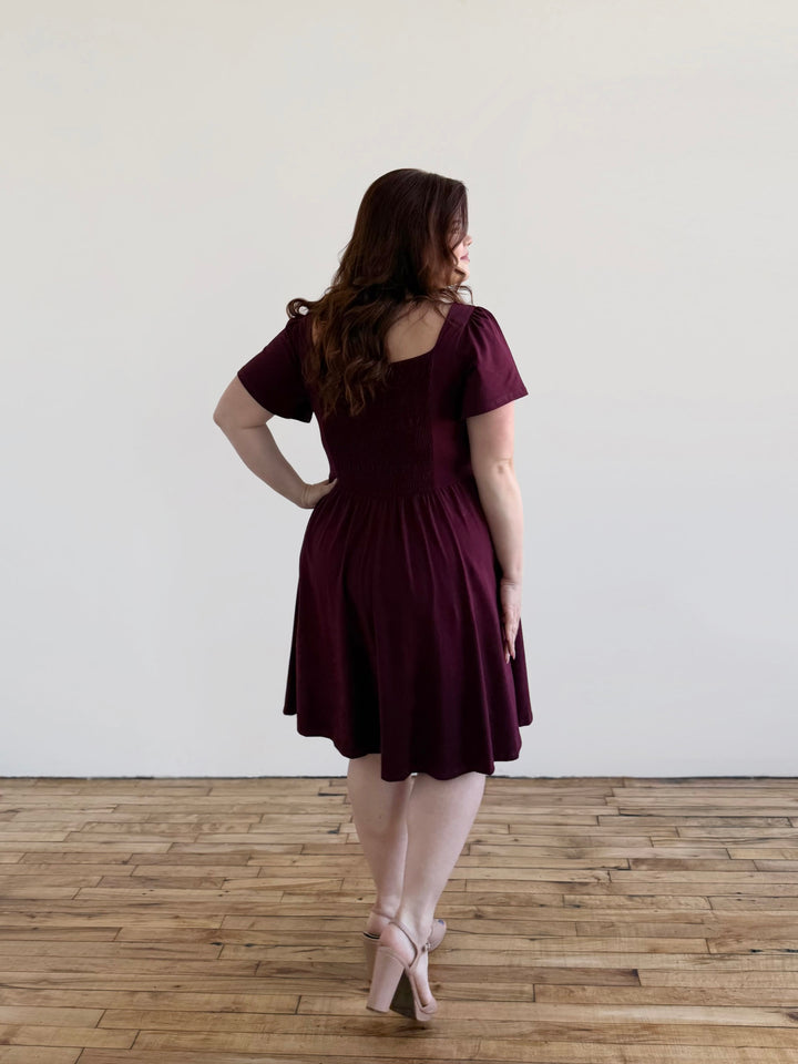 RAZELE dress in Merlot
