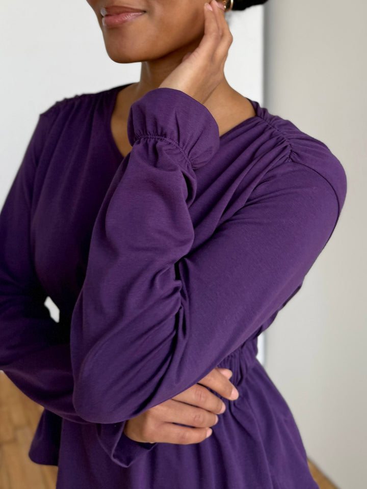 IRINA jersey top in Midnight Dahlia