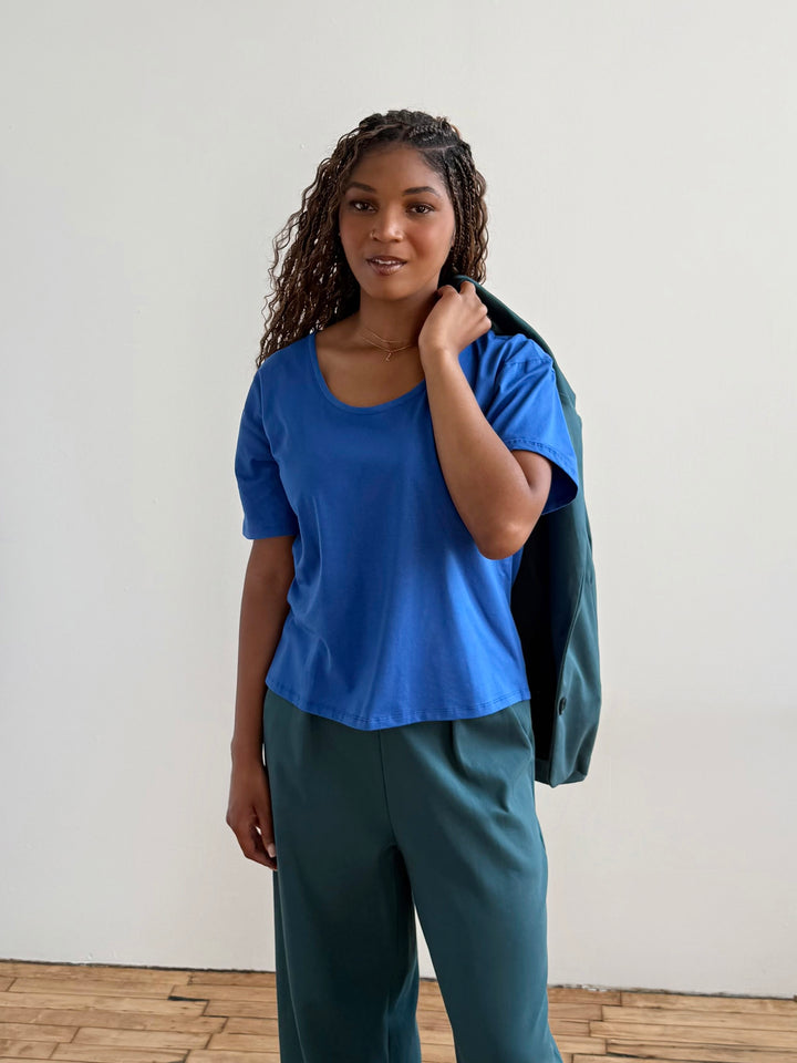 KIM tee in Blue Iolite