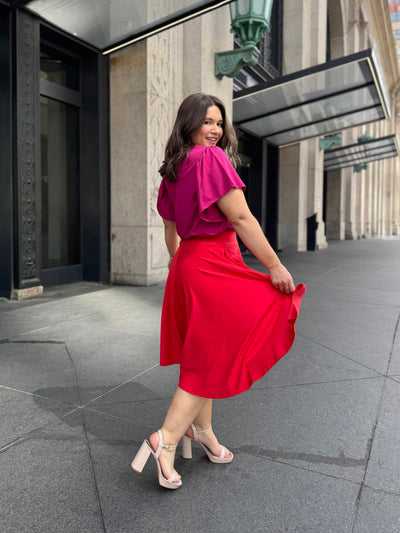 CIELA skirt in Bright Ruby