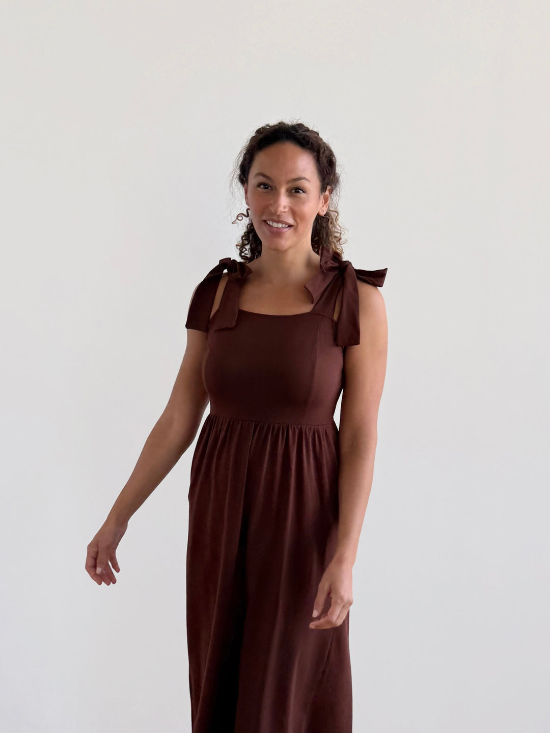 VERONA dress in Burnt Cedar