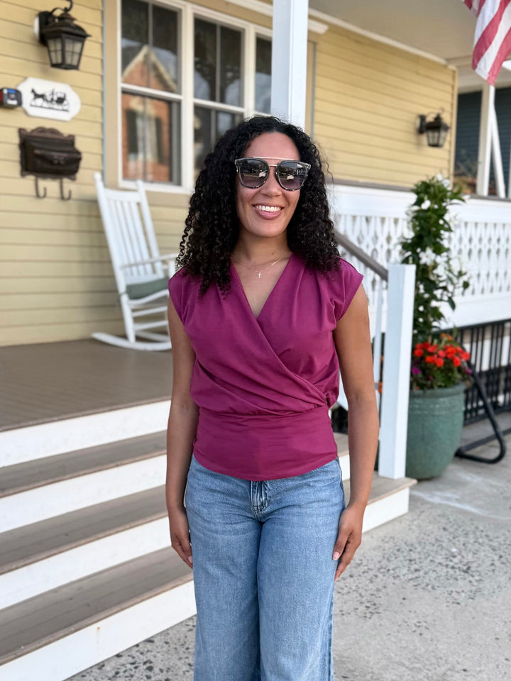 JOLIE top in Deep Berry