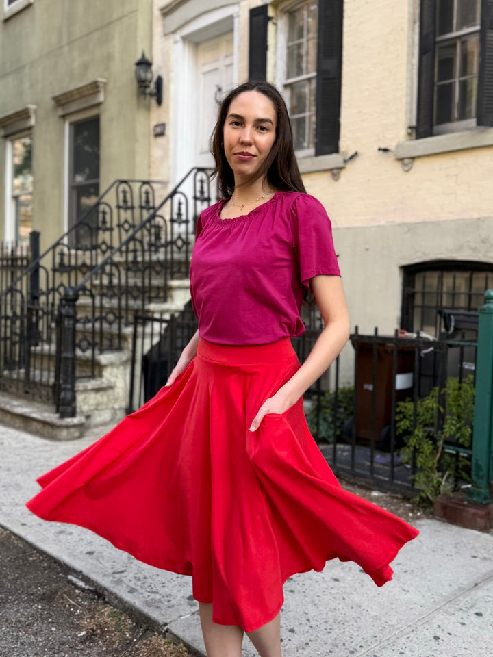 CIELA skirt in Bright Ruby