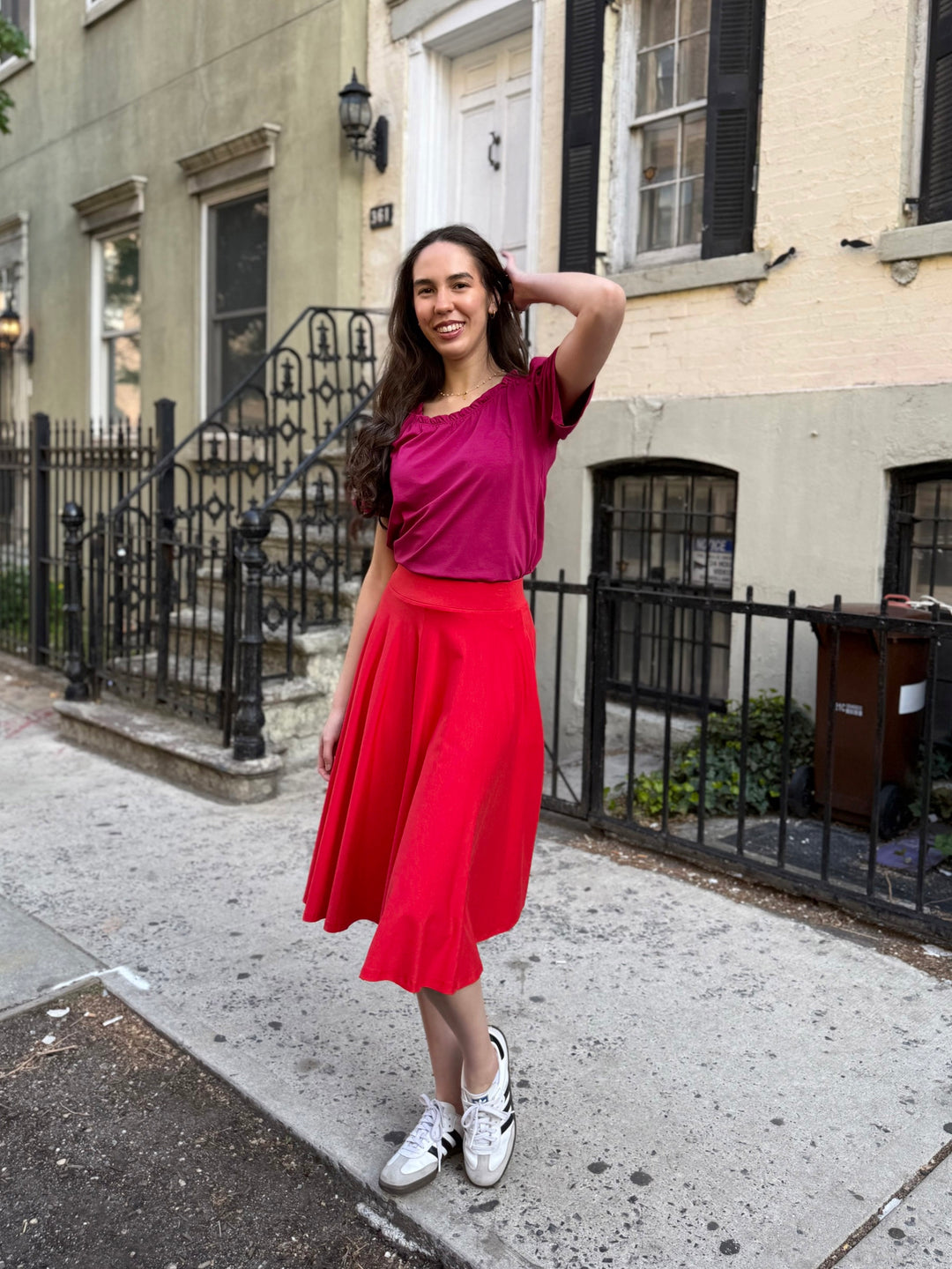 CIELA skirt in Bright Ruby