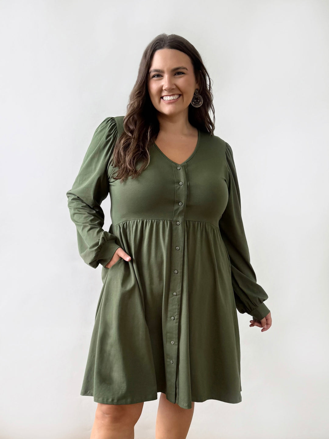 LUCILLE dress in Meadow Green
