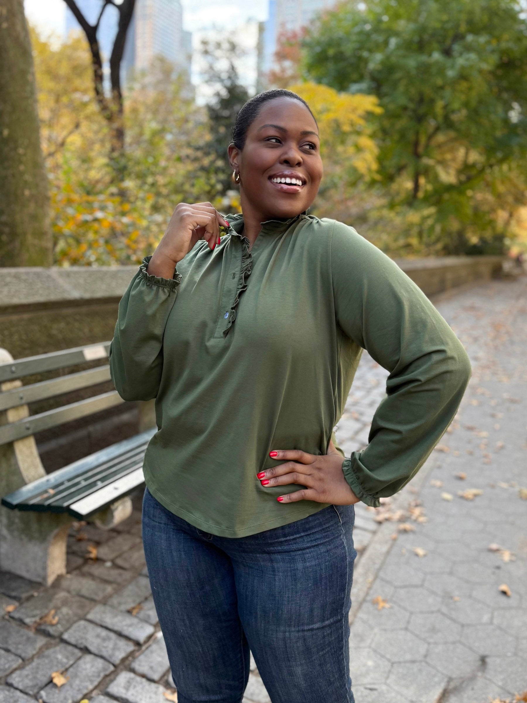 ALMA top in Baby Blue – Elegantees