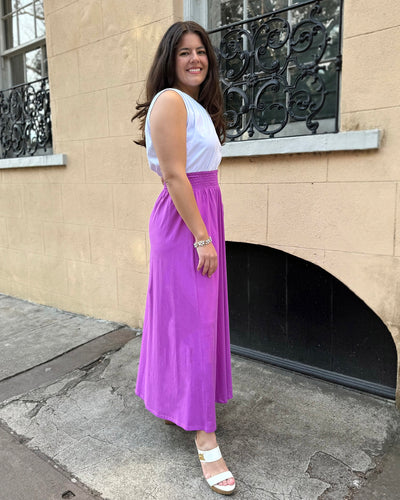 CAMELLIA skirt in Magenta Bloom