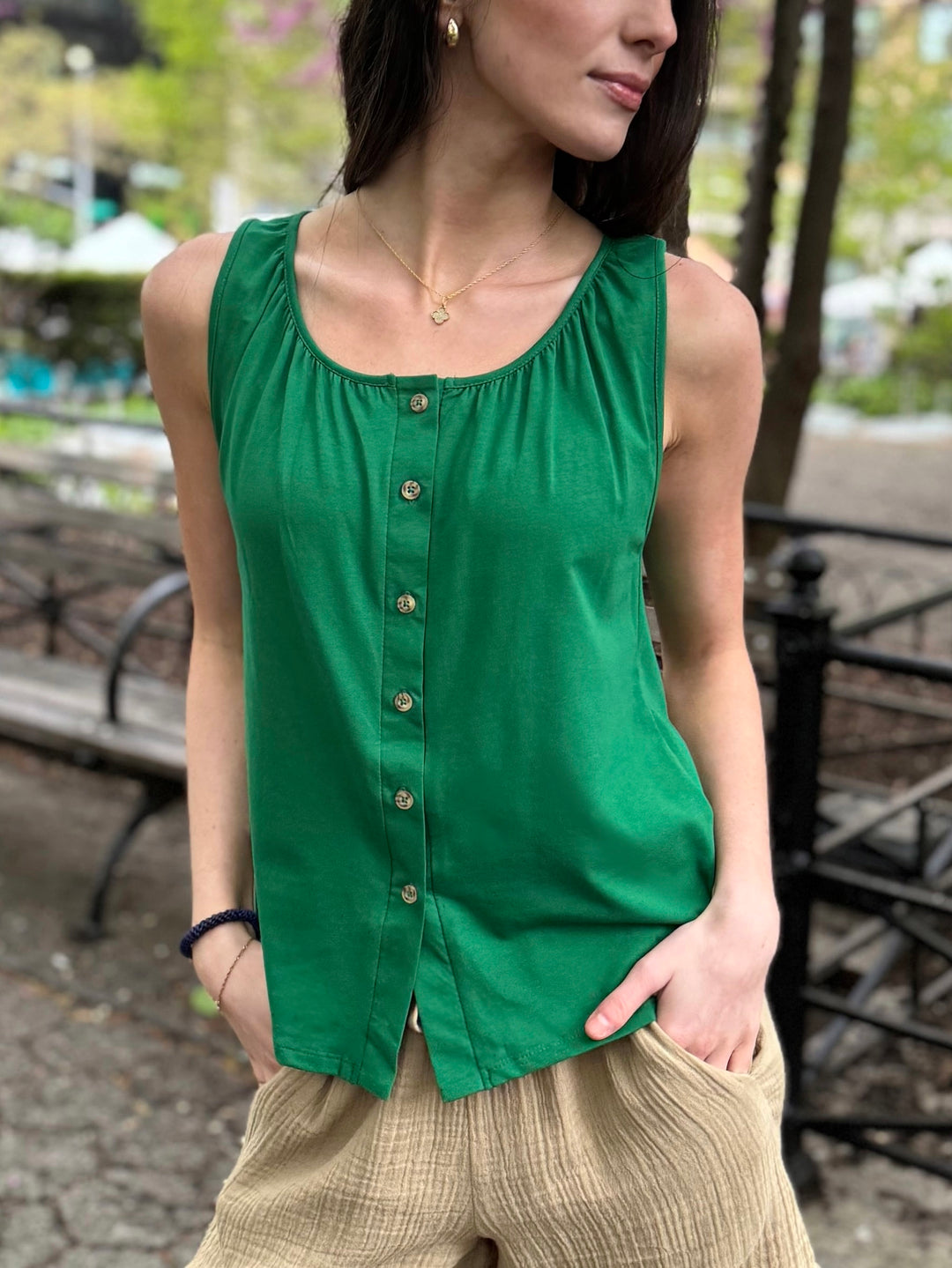 NADIA tank in Rich Emerald