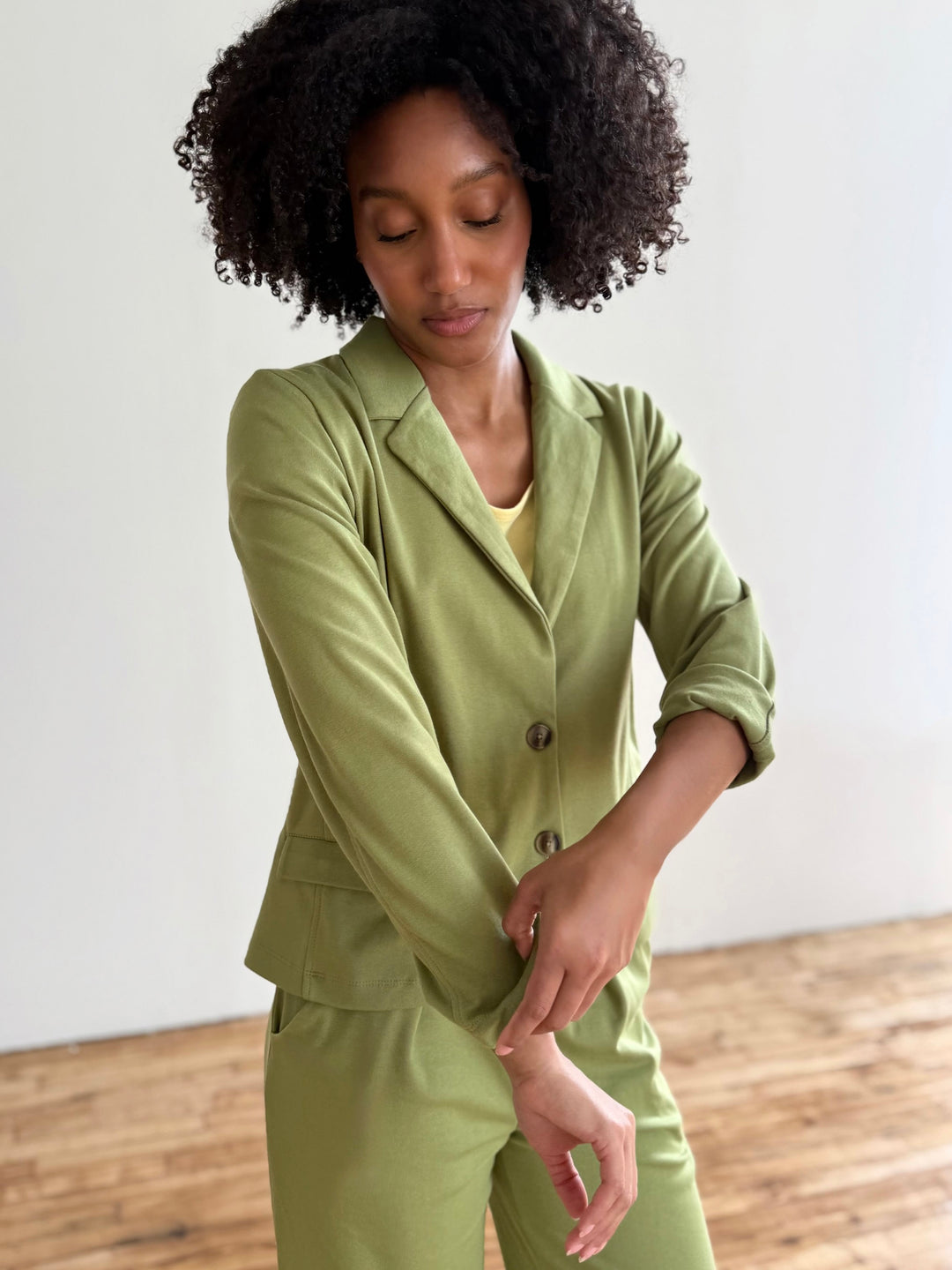 OCTAVIA blazer in Grass Green