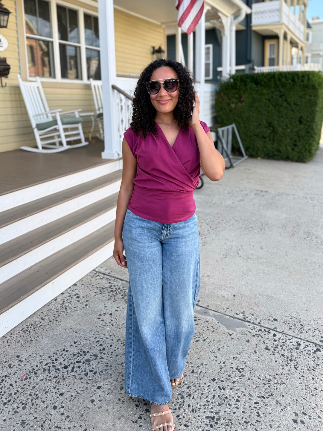 JOLIE top in Deep Berry