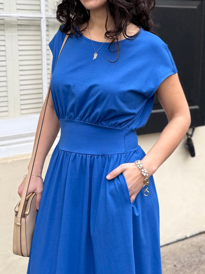 CATHERINE dress in Blue Iolite