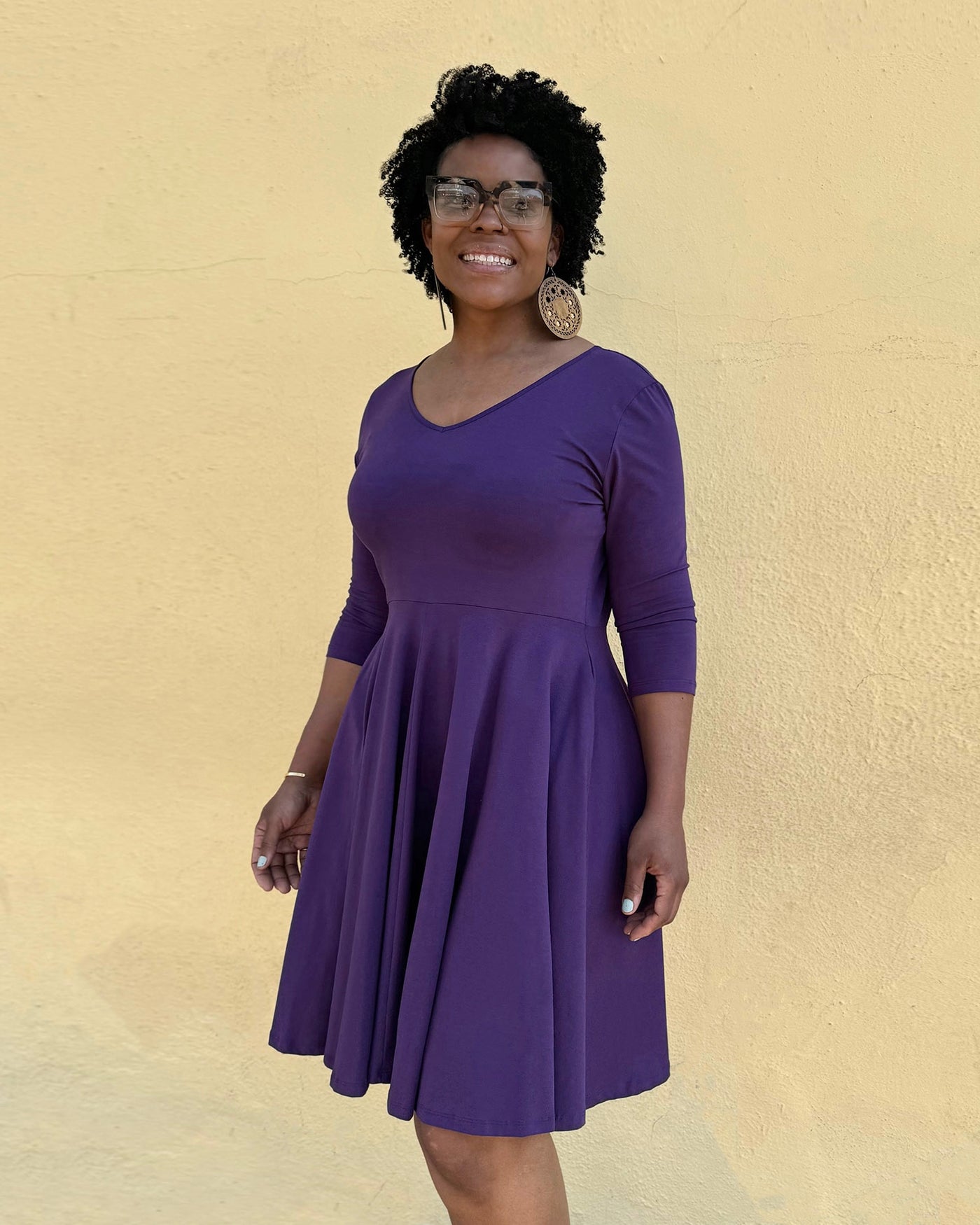 LOUISE dress in Midnight Dahlia