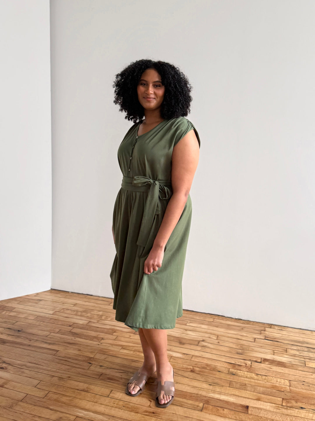 SERAPHINA dress in Meadow Green