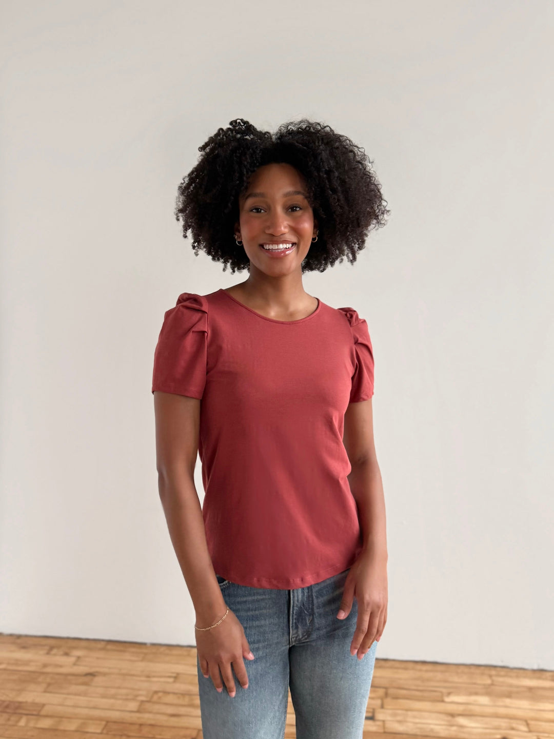 NOLITA tee in Earthy Red