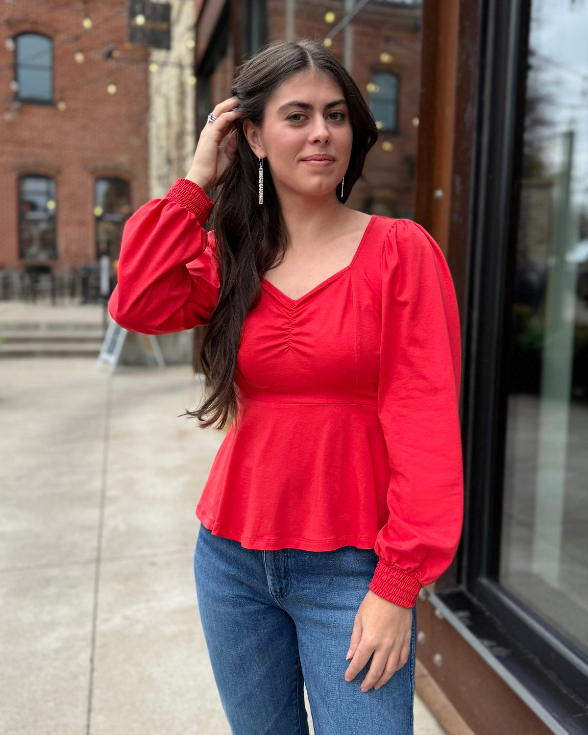 CELINE top in Bright Ruby