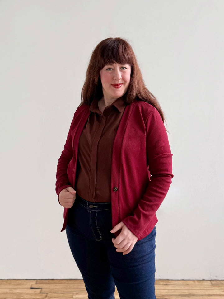 DEVON blouse in Burnt Cedar