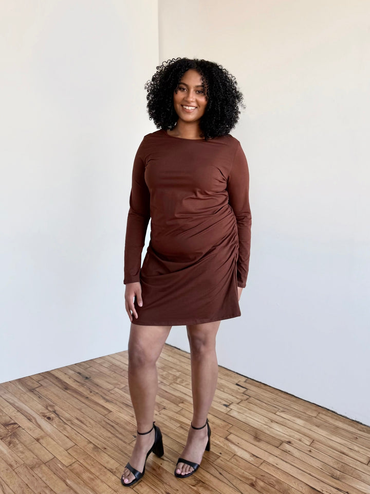 VIENNA dress in Burnt Cedar