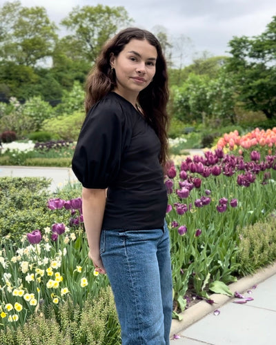 BEGONIA top in Black