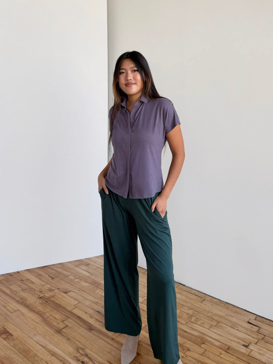 SAMARIA top in Dewberry