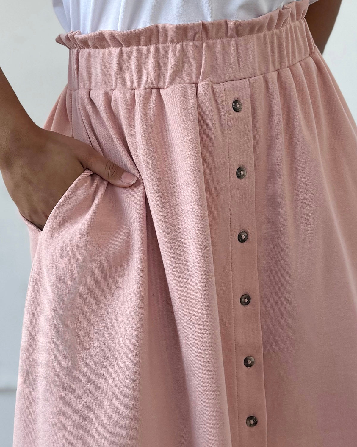 LUCINDA doubleknit skirt in Earthy Rose