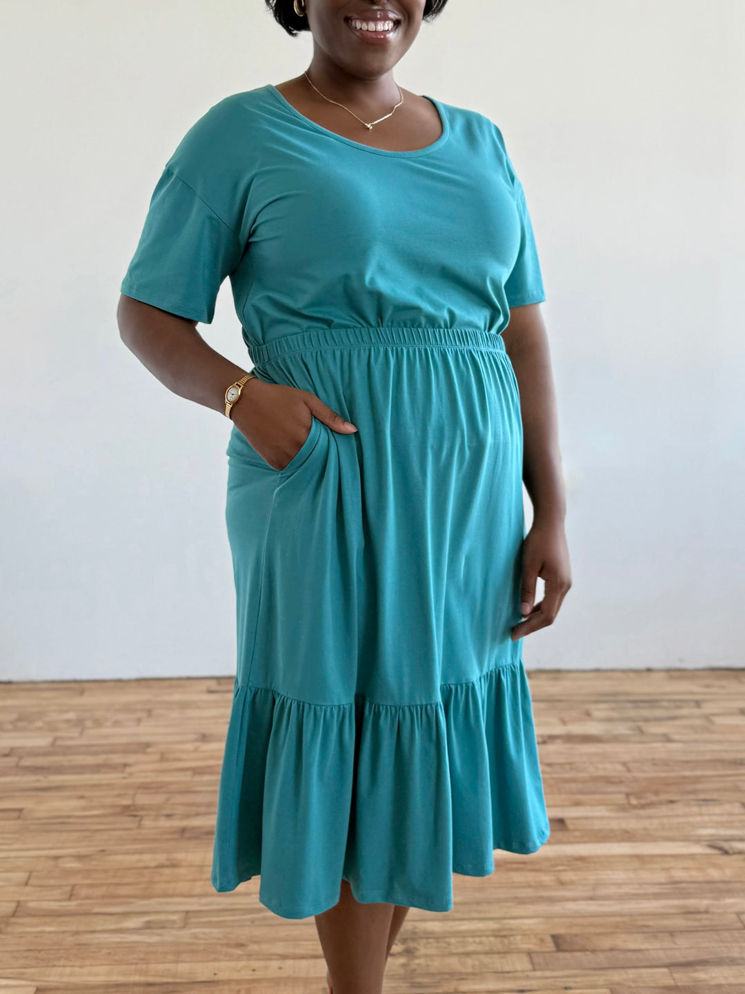EMILE skirt in Marine Teal