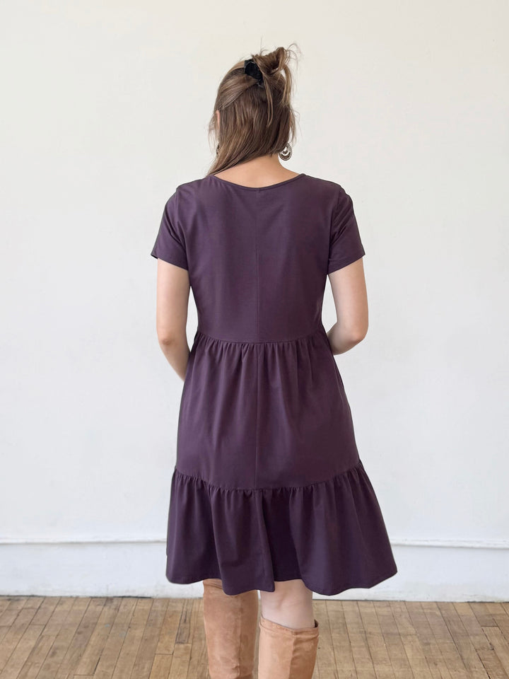 ARIA dress in Plum