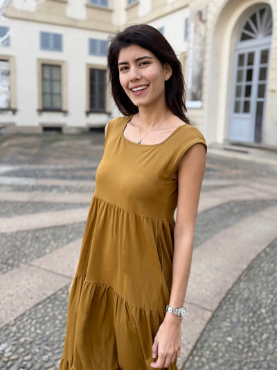 DARCY dress in Tapenade