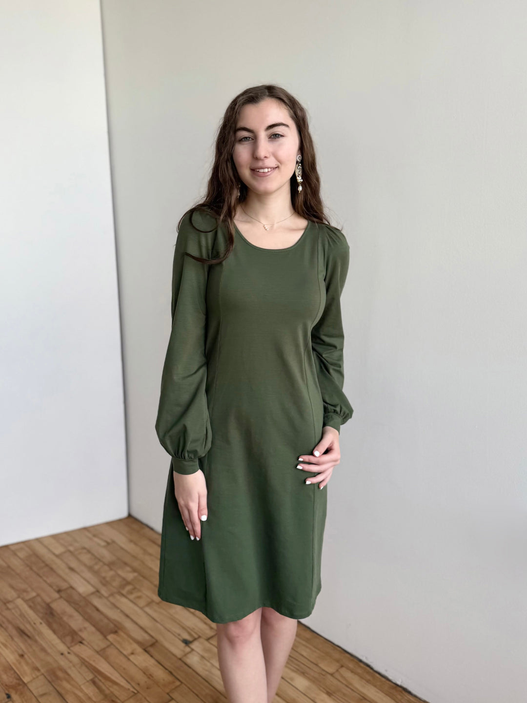CONSTANCE dress in Meadow Green