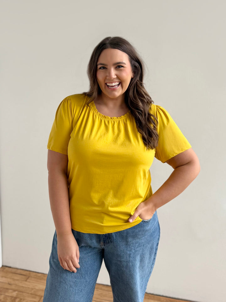 LARA tee in Sunflower