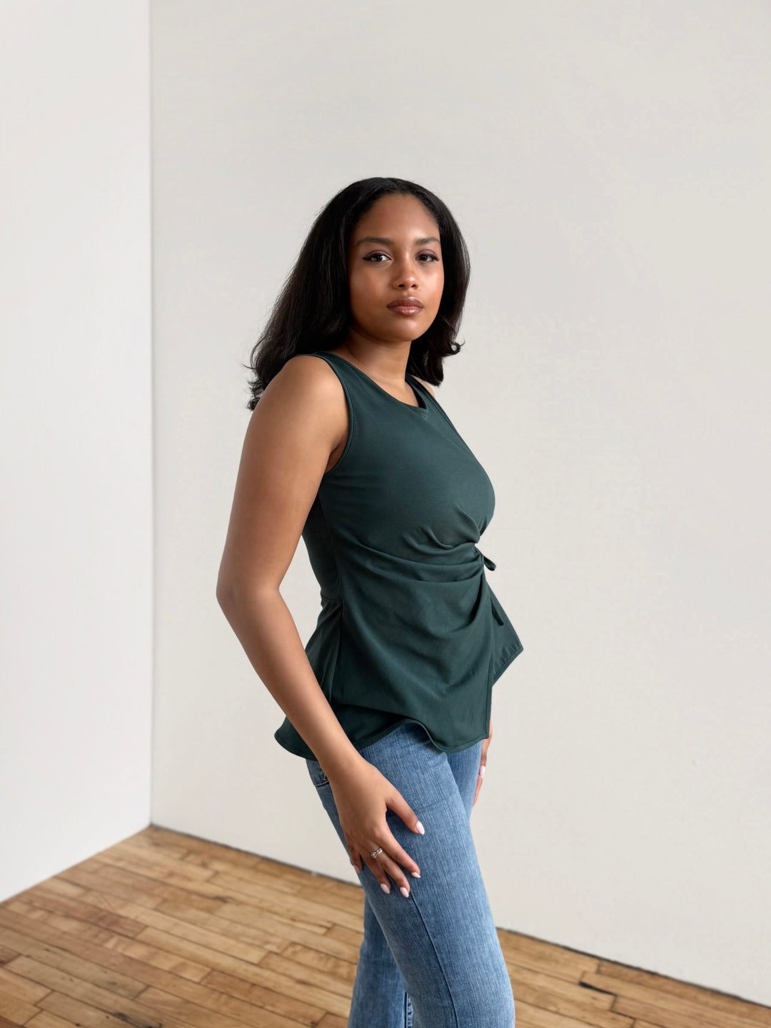 REINA top in Deep Pine