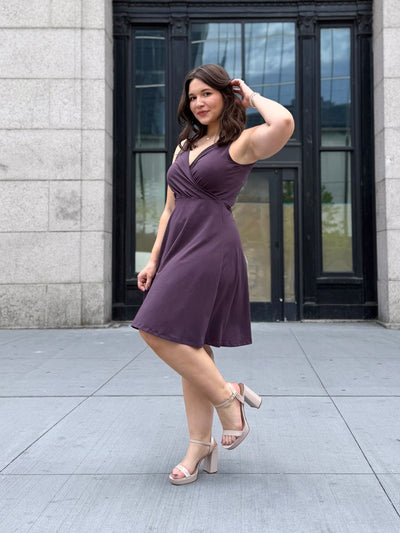 WREN dress in Plum