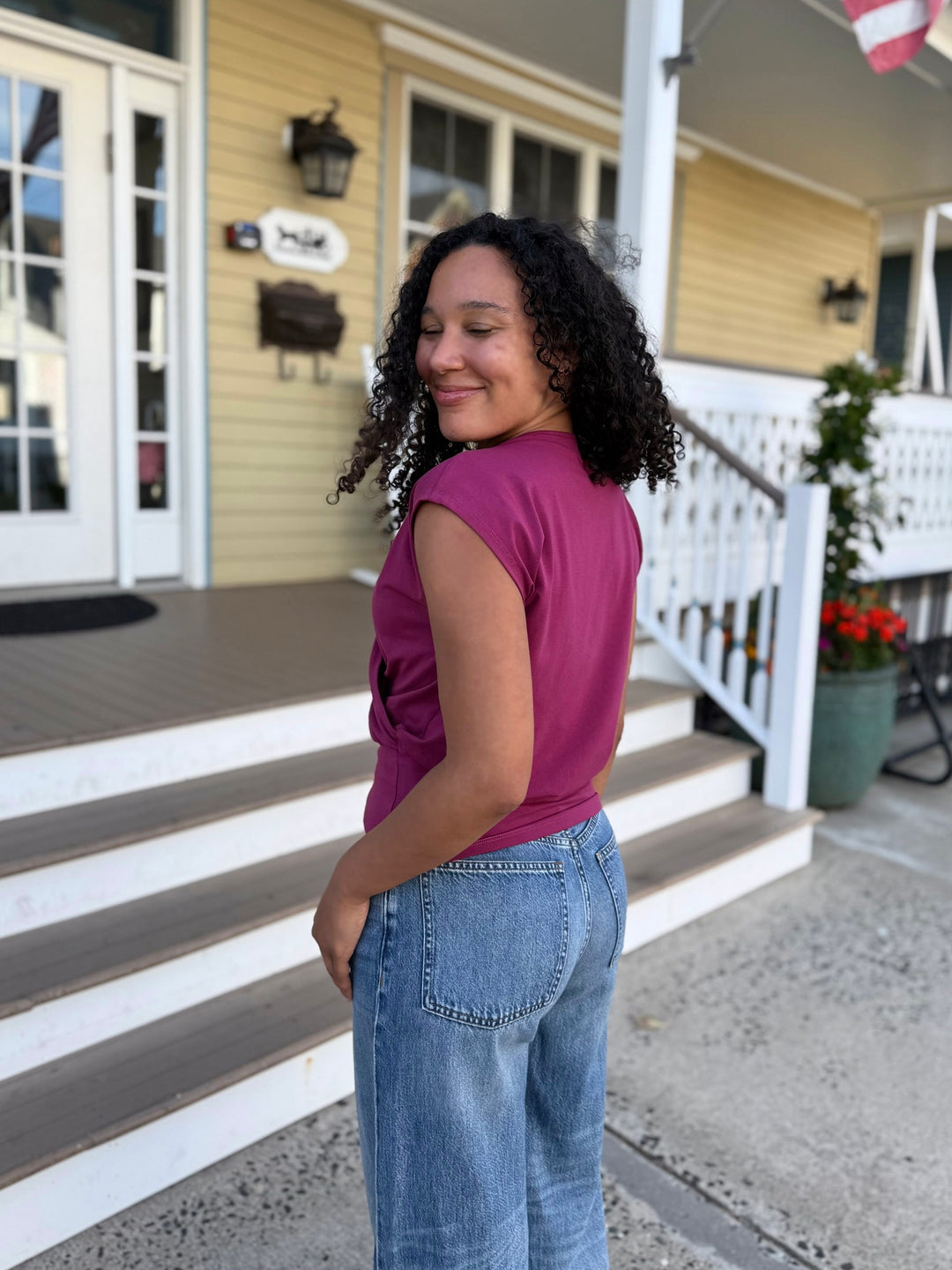 JOLIE top in Deep Berry