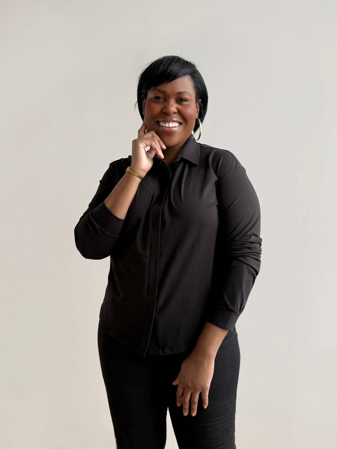 DEVON blouse in Black