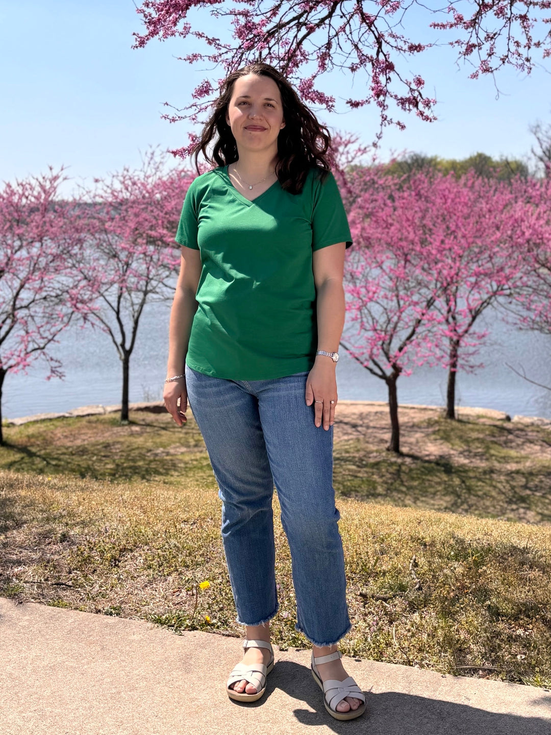 IVY tee in Rich Emerald