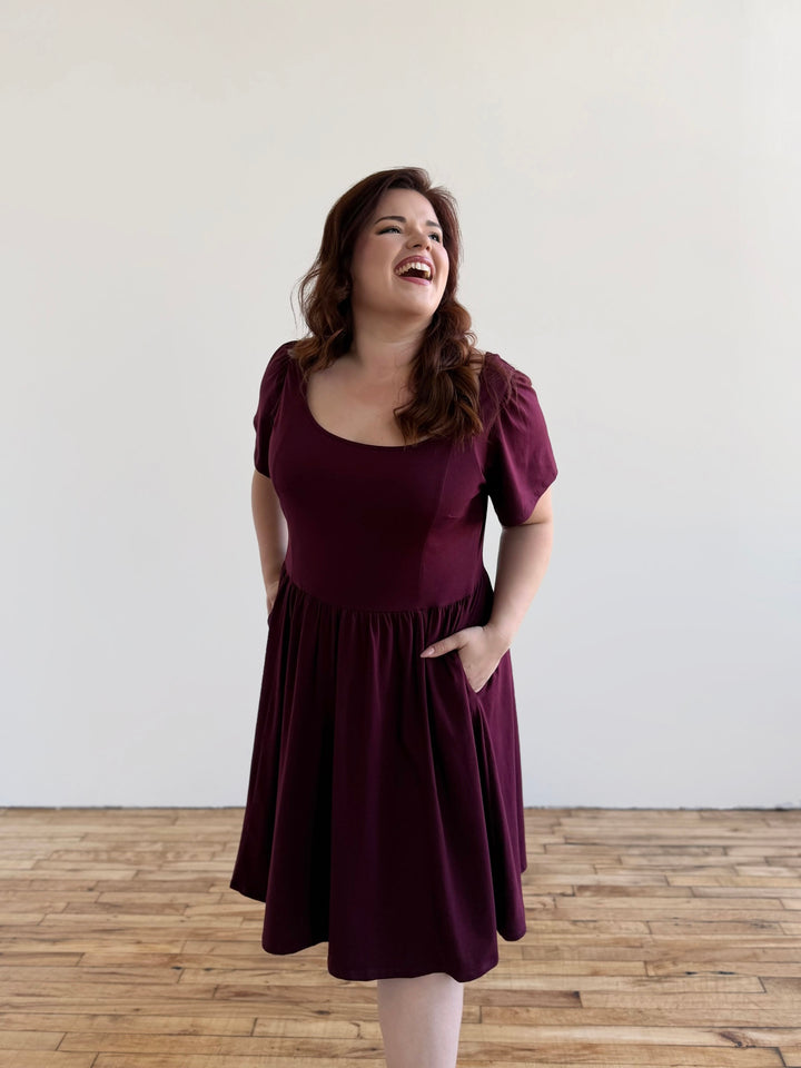RAZELE dress in Merlot