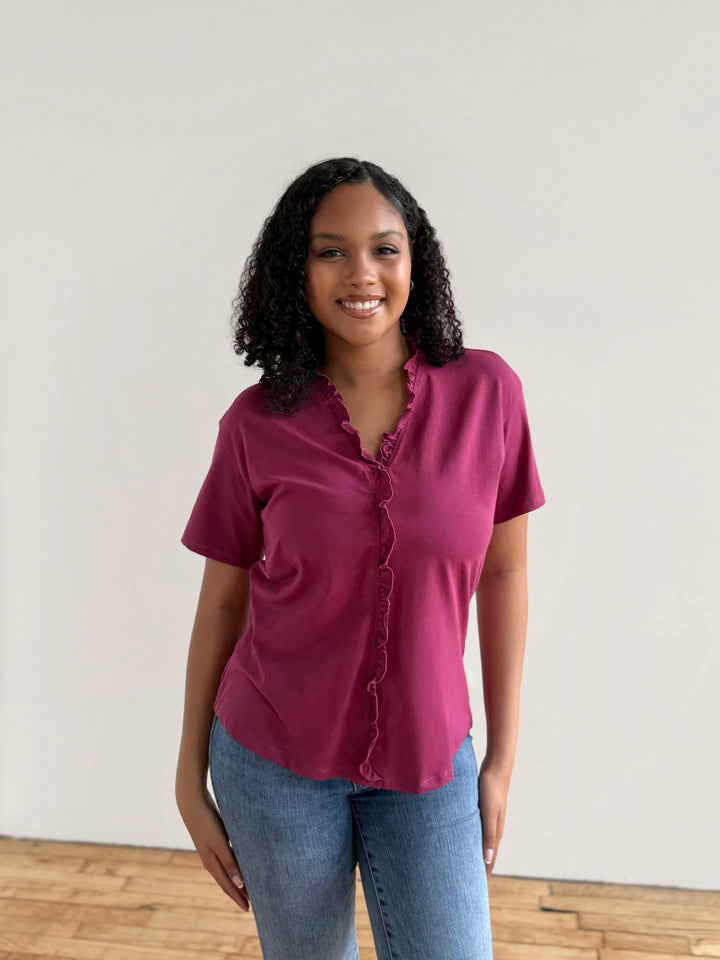 JOCELYN tee in Deep Berry