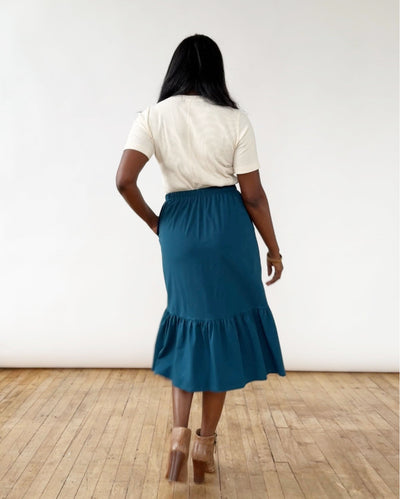 CASSIDY skirt in Tidal Teal