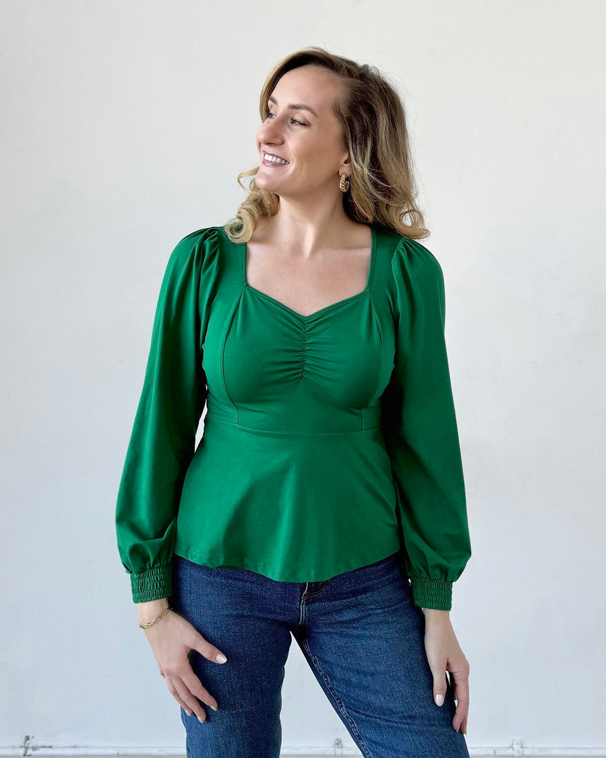 CELINE top in Rich Emerald